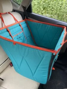 Половинка автогамака, аквамарин + помаранч