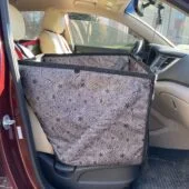 Автогамак на переднє сидіння, чорний з жовтим - Зображення 5