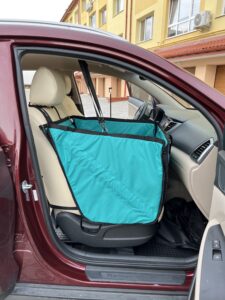 IMG_5219 Автогамак на переднє сидіння, аквамарин + чорний