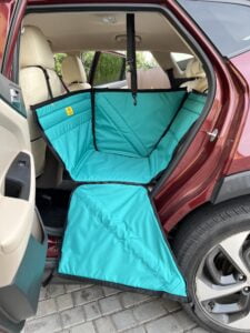 IMG_5224 Автогамак на переднє сидіння, аквамарин + чорний