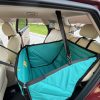 IMG_5229 Автогамак на переднє сидіння, аквамарин + чорний