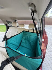 IMG_5230 Автогамак на переднє сидіння, аквамарин + чорний